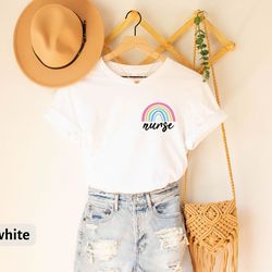 cute nurses t-shirt, rainbow nurse shirt, future nurse tee, nursing graduation gift, nursing tee, nursing department tee