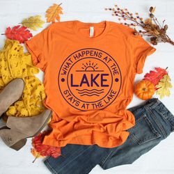 what happens at the lake stays at the lake shirt,lake life shirt, lake shirt,wildlife shirts,vacation shirts,gift for he