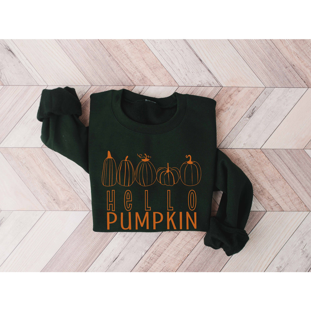 Hello Pumpkin Shirt, Fall Vibes Shirt, Peace Love Thanksgiving Shirt,Family Thanksgiving Shirt, Happy Fall Y'All, Thanksgiving Dinner Shirt.jpg