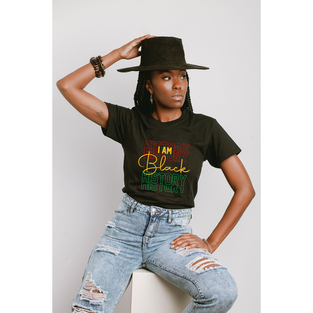 I Am Black History Month, My History Is Strong Shirt, Black History, Juneteenth Gift, Juneteenth Shirt Juneteenth 1865, Black Freedom Shirt.jpg