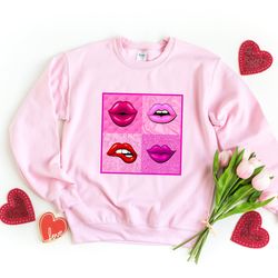 lip kiss shirt, 4 lip kiss shirt, valentines day shirt, gift for valentine's day, lip kiss tee, valentine tee, lip tee,