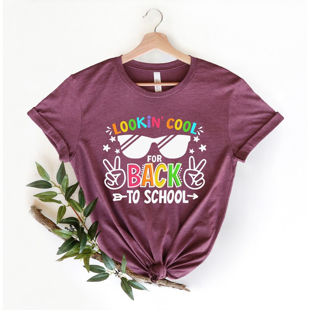 Looking So Cool To Back School Shirt, Back to School, First Day of School Outfit, Kids Back To School Shirt,Gaming School Shirt,Teacher Gift.jpg