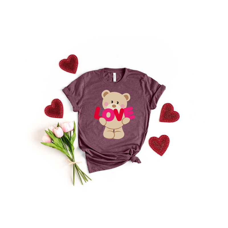 Love Bear Shirt Valentines Bear Shirt, Valentines LOVE Lip Shirt, XOXO Shirt, LOVE Valentines Y'All  Shirt, Cute Valentines Day Shirt.jpg