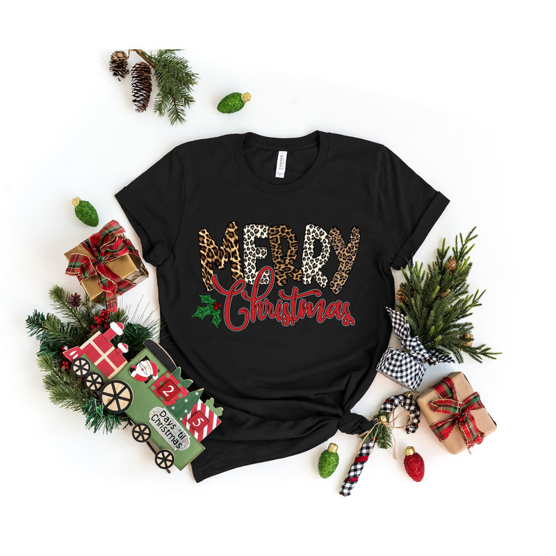 Merry Christmas Leopard , Love Christmas Y'all Shirt,Christmas Shirt,It is the Most Wonderful Time Of The Year,Matching Family Tee.jpg