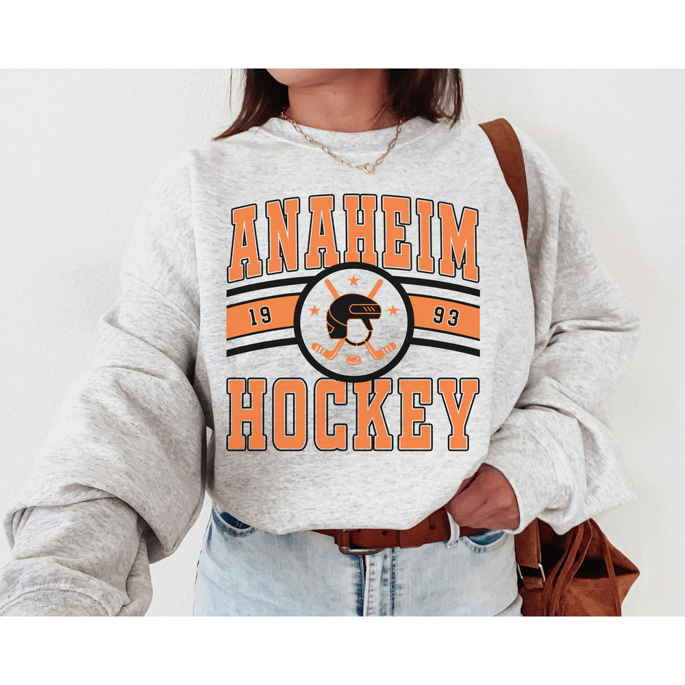 Anaheim Duck Sweatshirt, Vintage Anaheim Duck Sweatshirt T-Shirt, Ducks Sweater, Ducks T-Shirt, Hockey Fan Shirt, Retro Anaheim Ice Hockey.jpg