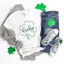 lucky shirt,st. patricks day shirt,lucky shamrock shirt,shamrock tee, patricks day gift,patricks day family matching shi