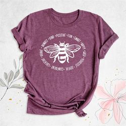 bee something shirt, be kind, stay positive, fun, smart, happy, wild, joyful shirt, happiness matter tee, motivational s