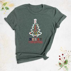 nurse stethoscope christmas shirt, merry christmas nurse shirts, stethoscope tree shirt, healthcare worker t-shirt, nurs