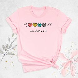 mimi shirt, grandma birthday shirt, mothers day shirt, pregnancy announcement shirt, mimi heart tee, new grandma shirt,
