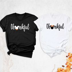 thankful shirt, mickey minnie thanksgiving shirt, disney thankful shirt, couple fall shirt, disney matching vacation shi