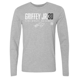 ken griffey jr. men's long sleeve t-shirt - cincinnati baseball ken griffey jr. cincinnati elite wht