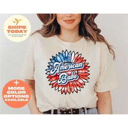 american babe shirt, retro america babe shirt, retro 4th of july tee, american babe 4th of july shirt, retro flower babe