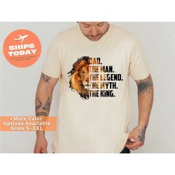 dad the man the legend the myth the king watercolor shirt, dad shirt, best dad shirt, gift dad, father's day gift, husba