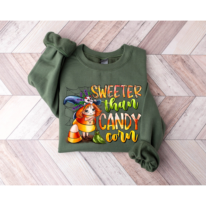 Sweeter Than Candy Corn Halloween Shirt, Halloween Vintage Sweatshirt ,Halloween Retro Shirt, Funny Halloween Shirt, Spooky Vibes Shirt.jpg