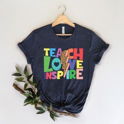 teach love inspire shirt, its a good day to teach tiny humans shirt, teacher shirt, funny teacher shirt, gift for teache