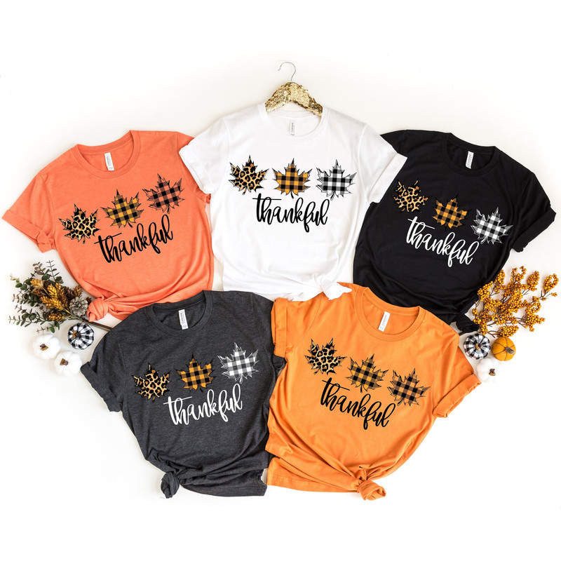 Thankful Shirt, It's Fall Y'all Shirt, Fall Shirt, Thankful Grateful Blessed Shirt, Buffalo Plaid,Thanksgiving Family Shirt,Thanksgiving Tee.jpg