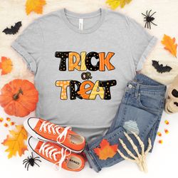 trick or treat, trick or treat shirt, funny halloween tshirt, toddler halloween shirt, halloween shirt kids, girls hallo