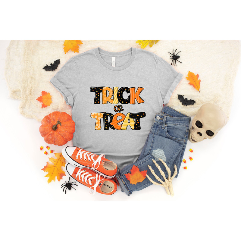 Trick or Treat, Trick or Treat Shirt, Funny Halloween T-Shirt, Toddler Halloween Shirt, Halloween Shirt Kids, Girls Halloween Shirt.jpg