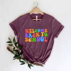welcome back to school shirt, back to school, lets do this, hello first grade,teacher shirt, first grade teacher, first