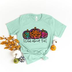 wild about fall, happy fall yall, thankful grateful blessed shirt, thanksgiving shirt, buffalo plaid thanksgiving shirt,