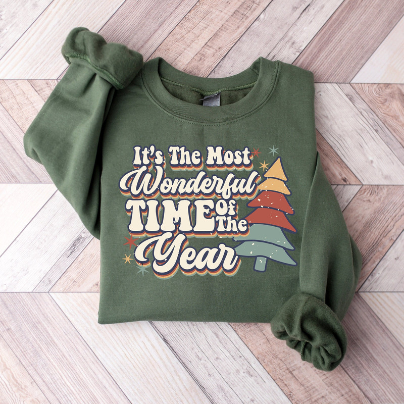 It's The Most Wonderful Time of The Year Christmas Sweatshirt,Vintage Christmas Sweatshirt,Gift For Christmas, Family Christmas Shirts.jpg