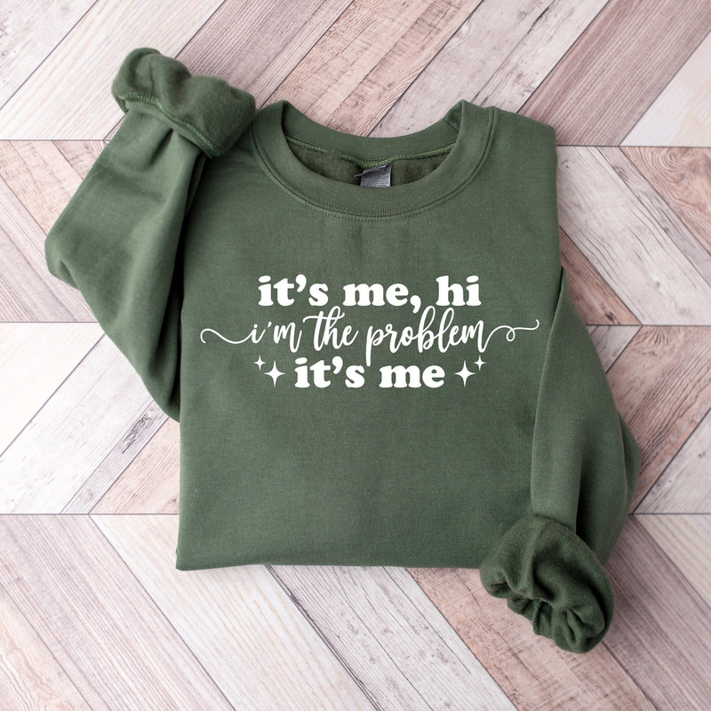 It's Me Hi I'm The Problem It's Me Xmas Sweatshirt,Swiftie Christmas Outfit,The Eras Tour Shirt,Christmas Taylor Shirt,Taylor's Album Shirt.jpg