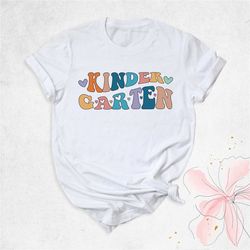 kindergarten shirt, back to school shirt, retro kindergarten teacher shirt, first day of school shirt, kids back to clas