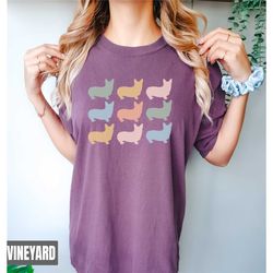 corgi shirt, comfort colors corgi shirt, corgi lover gift, dog lover present corgi mom tee, dog comfort colors tshirt, d