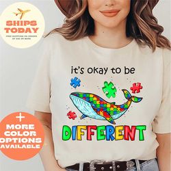 it's ok to be different shirt, it's ok to be different autism awareness shirt, autism awareness tee, autism shirts, auti