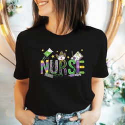 mardi gras shirt, nurse mardi gras shirt, funny tuesday crewneck, mardi gras t-shirt, funny nurse tee, gift for nurse