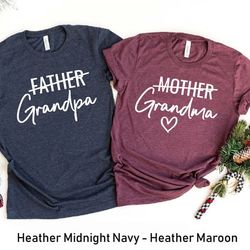 grandma shirt, grandpa shirt, promoted shirt , new grandparents shirt, grandma shirt,pregnancy reveal, baby announcement