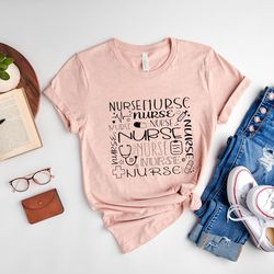 nurse shirt, nurses week shirt, nursing school shirt, nurse work tee, stethoscope shirt