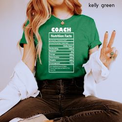 coach t-shirt, coach nutrition facts tee, gift for coach, coach appreciation gifts, teacher shirt