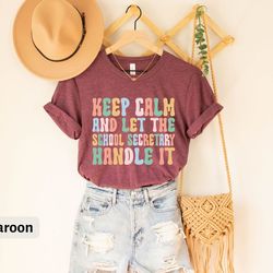 school secretary shirt, funny t-shirt, school secretary tee gift, secretary shirt, end of school shirt