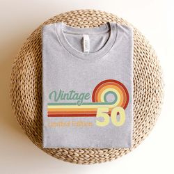 50th birthday shirt,birthday party tee,retro 50th shirt,limited edition birthday shirt