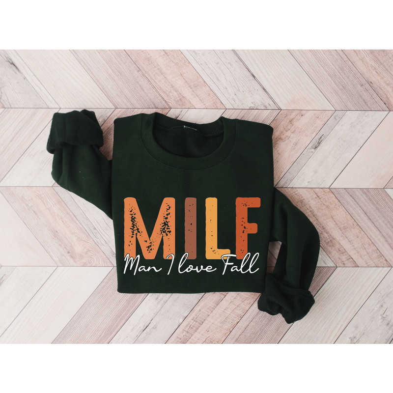 Milf Man I Love Fall Sweatshirt, Pumpkin Shirt, Fall Season Shirt, Milf Shirt, Leopard Pumpkin Shirt, Thanksgiving Shirt, Milf Halloween Tee.jpg