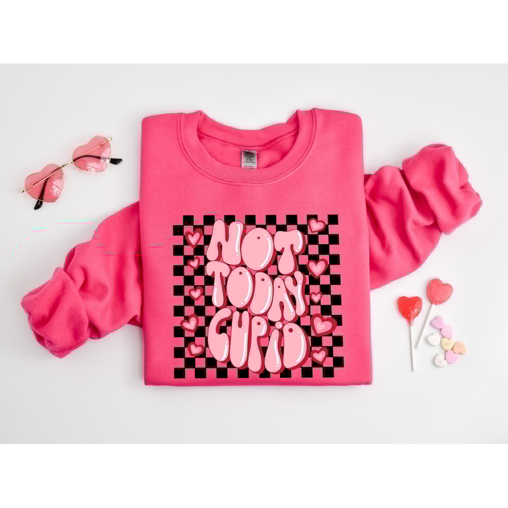 Not Today Cupid Retro Sweatshirt, Cupid Valentine's Day Shirt,Valentine's Day Gift, Couple Shirt,Happy Valentine's Day Hoodie, Funny Shirt.jpg