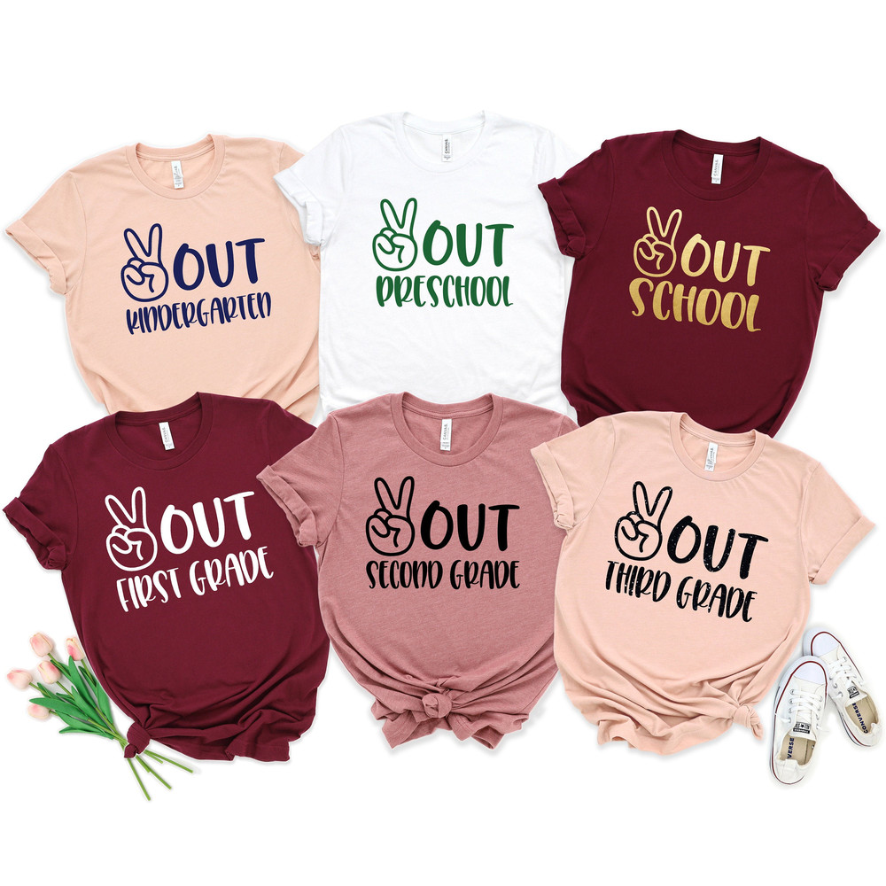 Peace Out Preschool, Last Day of School, Out School, Peace Out Kindergarten, Peace Out First Grade, Second Grade, Peace Out Third Grade.jpg