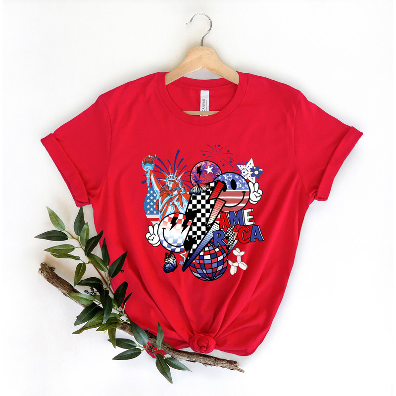 Retro 4th Of July America Shirt, Fourth of July Shirt T-Shirt, USA shirt, Summer BBQ t-shirt,Women's 4th of July,America 4th of July Shirt.jpg
