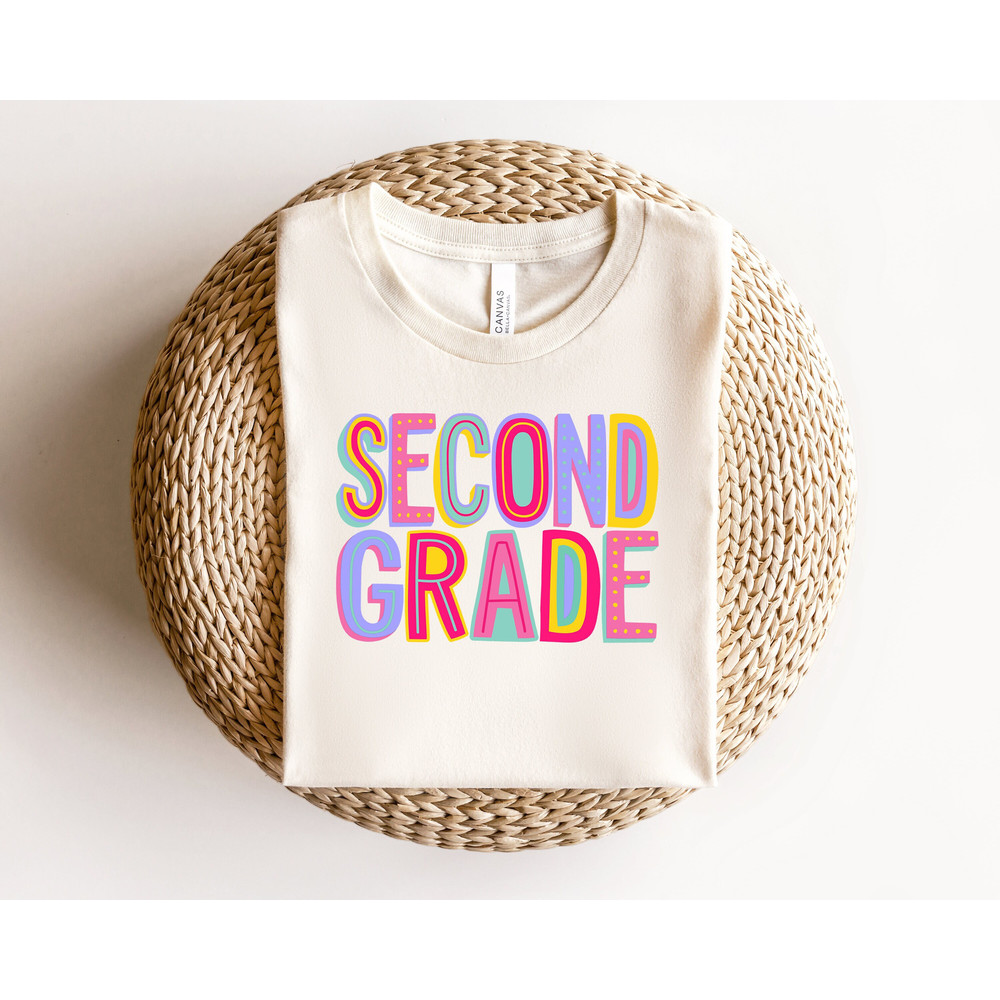 Second Grade Rainbow Shirt, 2nd Grade Squad Shirt, Second Grade Squad Shirt, 2nd Grade Shirt, Second Grade Shirt, Second Grade Is Groovy Tee.jpg