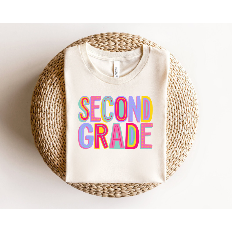 Second Grade Rainbow Shirt, 2nd Grade Squad Shirt, Second Grade Squad Shirt, 2nd Grade Shirt, Second Grade Shirt, Second Grade Is Groovy Tee.jpg