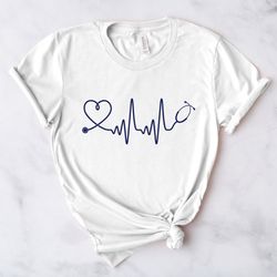 stethoscope nurse shirt, stethoscope shirt, nurse life, certified nursing assistant, registered nurse, rn, nurse week sh