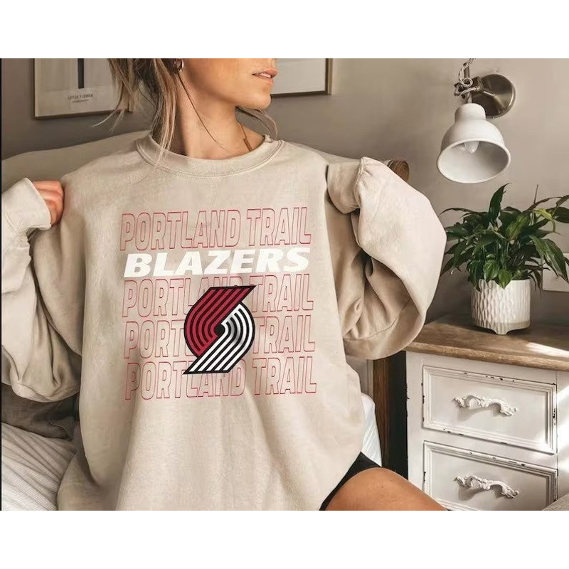 Vintage Portland Trail Blazers Basketball, 90s Bootleg, T-Shirt Retro Style Sweatshirt Crewneck, fan gift.jpg