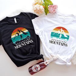 adventure mountains shirt, adventure shirt, camping shirt, travel shirt, nature, outdoors, hiking shirt, nature lover gi
