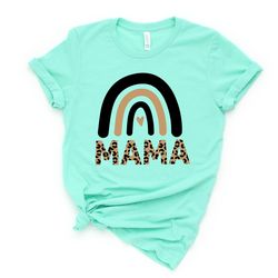 mama rainbow shirt,mothers day gift shirt,gift for mom,mom shirt,trendy mom tshirts,new mom gift,baby announcement shirt