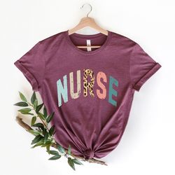 nurse shirts, rn shirts, nurse shirts, nurse week, rn leopard nurse shirt, nurse life shirt, registered nurse shirt, nur