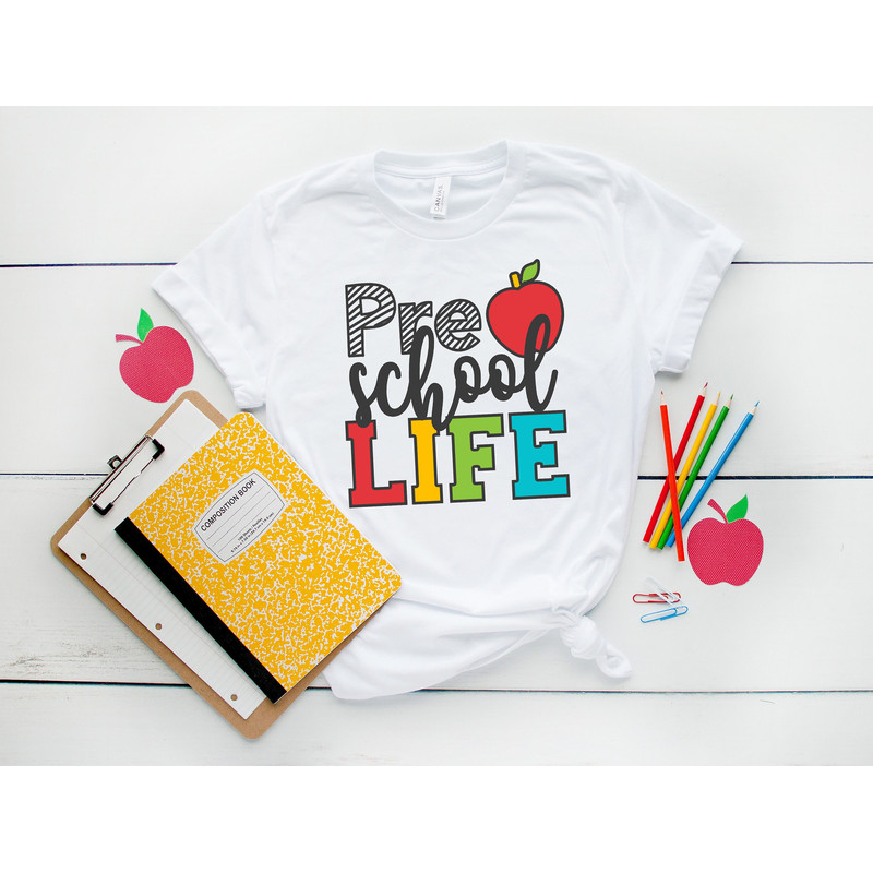 Preschool Life Shirts, Teach Love Inspire Shirt, Back To School Shirt,First Grade Teacher Shirts,Teacher Appreciation Shirt,Kids, First Day.jpg