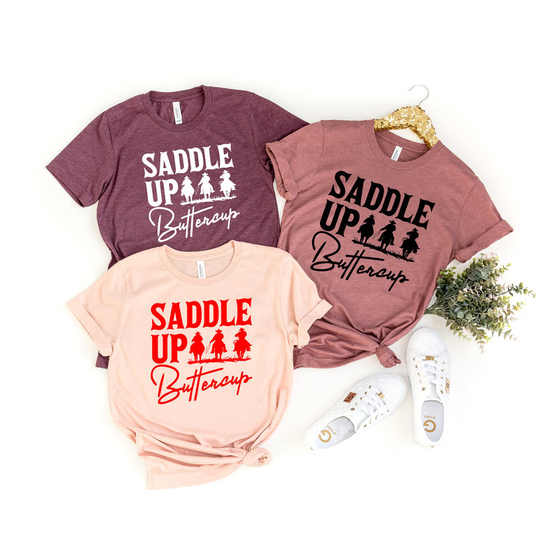 Saddle Up Buttercup Shirt, Cowboy T-Shirt, Cowgirl Shirt, Western Shirt, Country Girl Shirt,Gift For Her,Gift For Mom,Hippie Boho Shirt.jpg