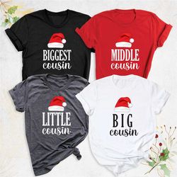 christmas cousin crew shirt, matching cousin shirt, christmas family shirt, big cousin shirt, xmas family cousin shirt,
