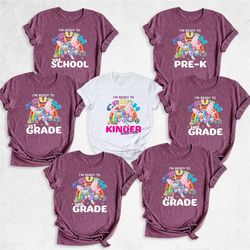 i'm ready to crush 4th grade, fourth grade shirt, first day of school shirt, girls school shirt, back to school shirt, f